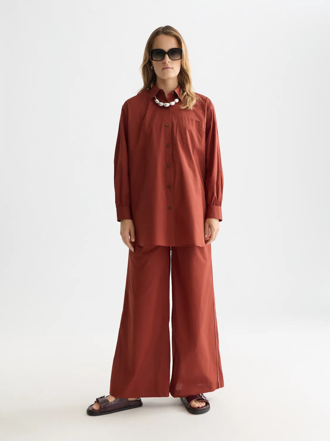Cotton Voile Oversized Shirt