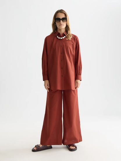 Cotton Voile Oversized Shirt