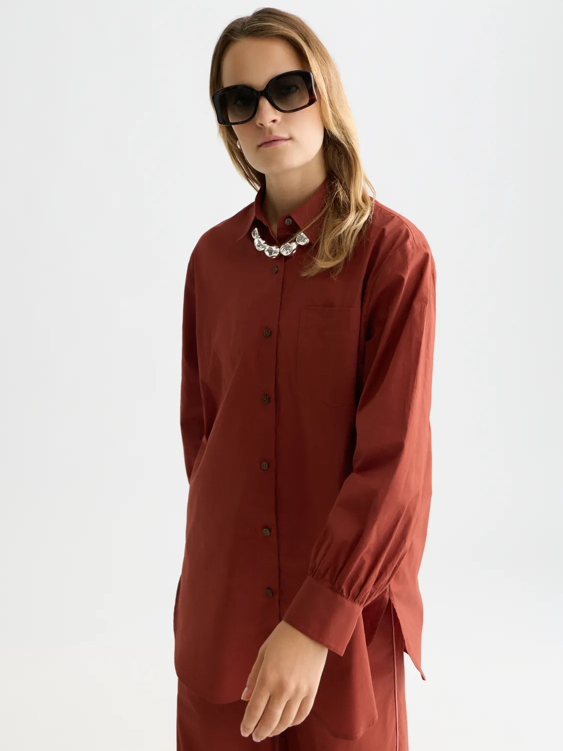 Cotton Voile Oversized Shirt