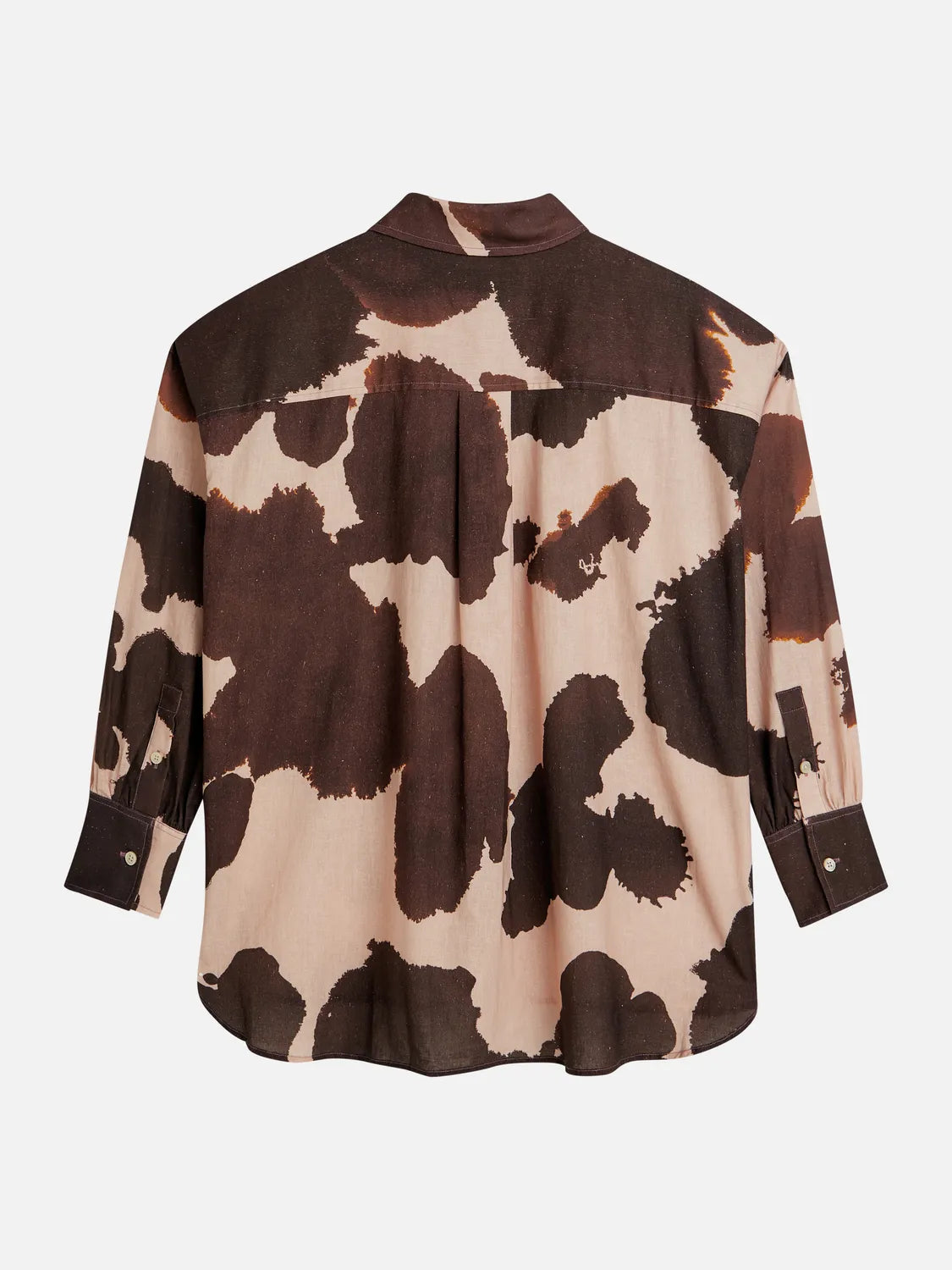 Linen Blend Printed Shirt