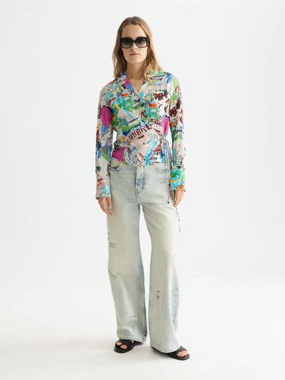 Scotch & Soda x Basquiat Long Sleeved Shirt