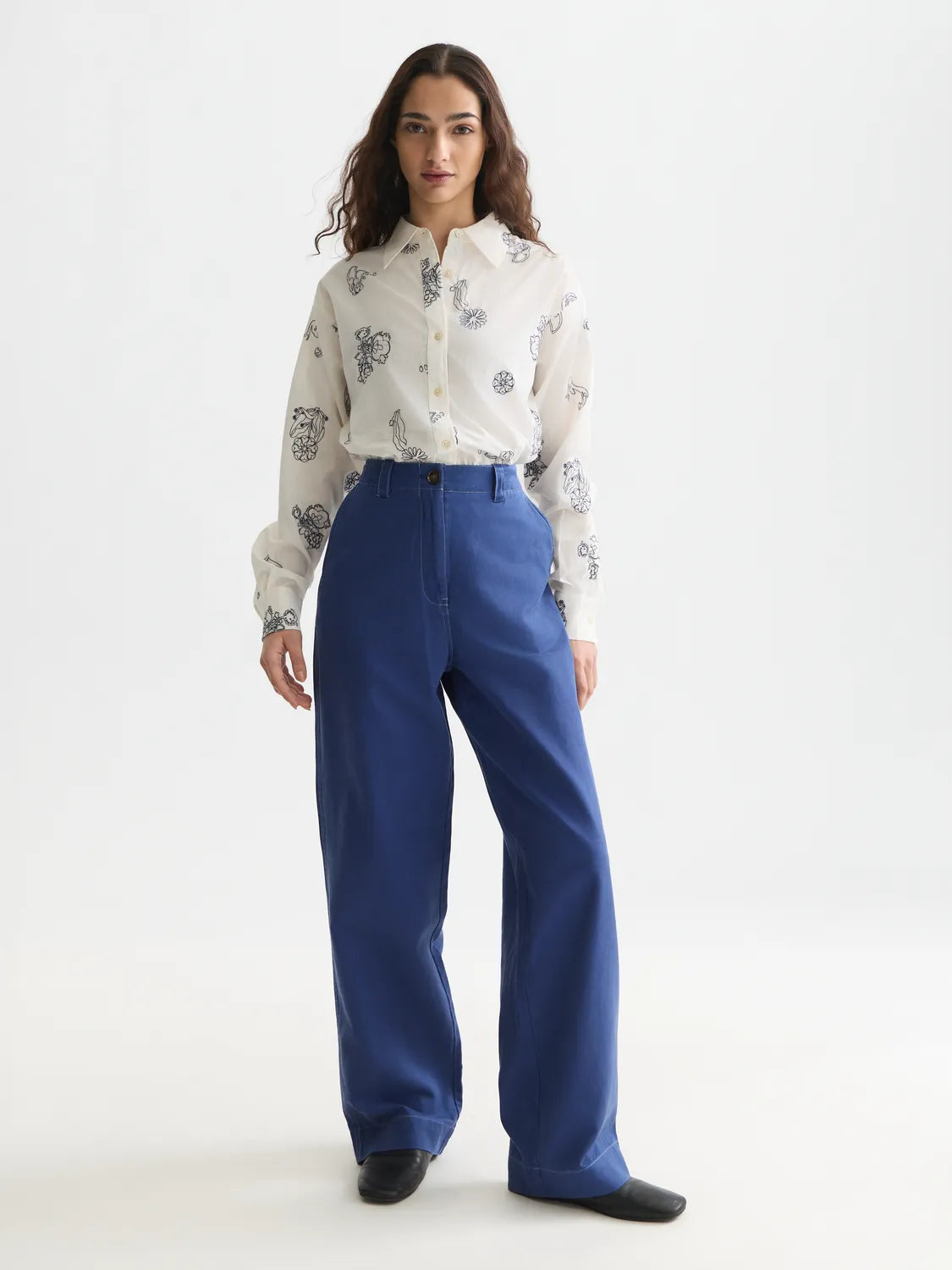 Embroidered Relaxed-Fit Shirt
