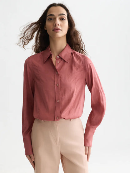 Jacquard Tailored-Fit Shirt