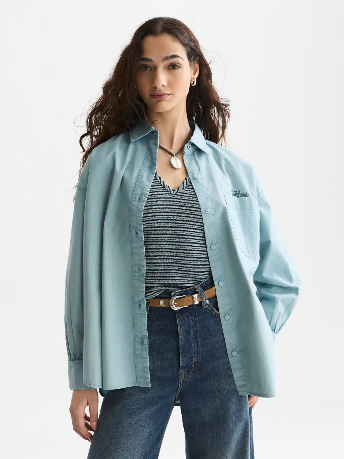 Garment Dyed Oxford Oversized-Fit Shirt