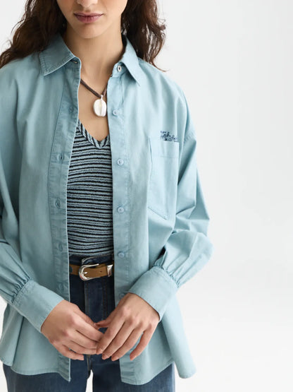 Garment Dyed Oxford Oversized-Fit Shirt
