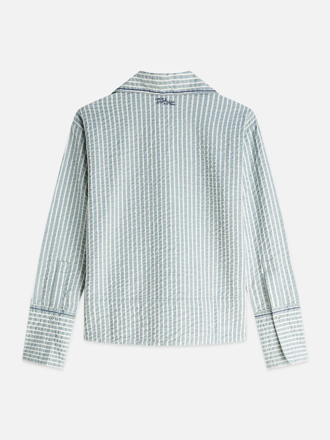 Embroidered Structured Long-Sleeved Tunic