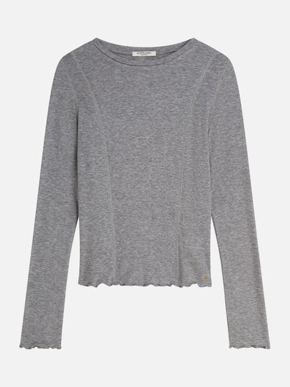 Wool-Blend Long Sleeve T-Shirt