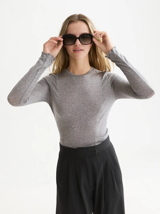 Wool-Blend Long Sleeve T-Shirt