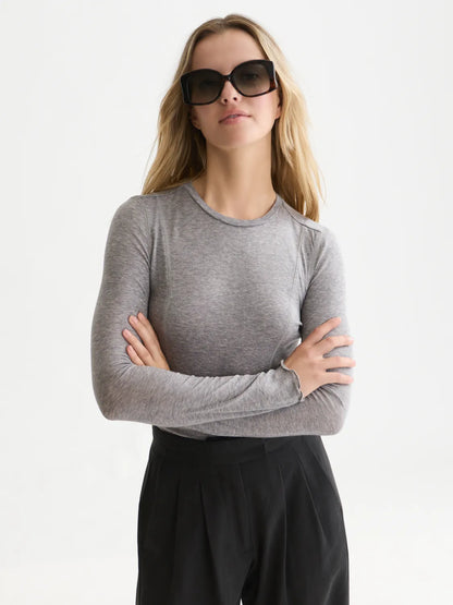 Wool-Blend Long Sleeve T-Shirt