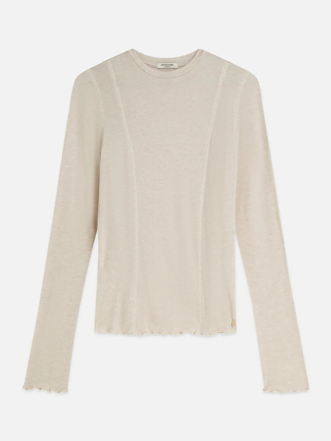Wool-Blend Long Sleeve T-Shirt