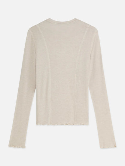 Wool-Blend Long Sleeve T-Shirt