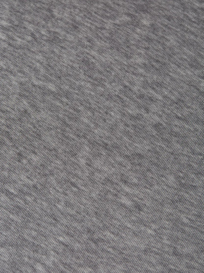 Twisted Neckline Wool-Blend Long Sleeve T-Shirt