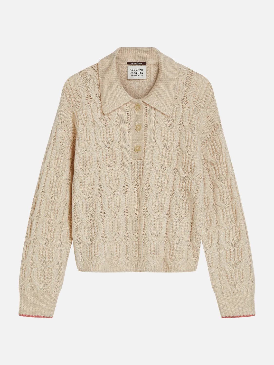 Cable Stitch Boxy-Fit Pullover