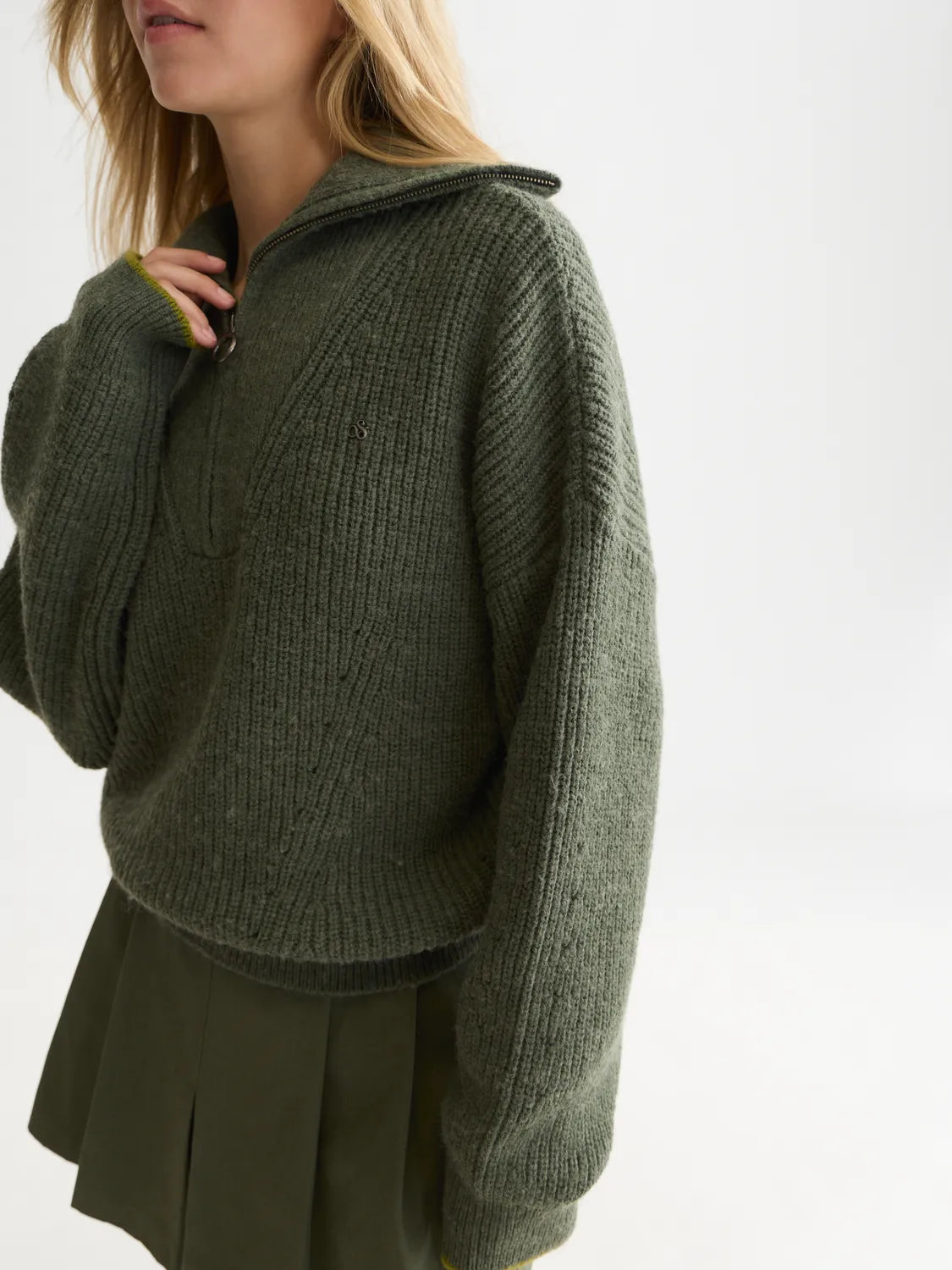 Half-Zip Relaxed-Fit Pullover