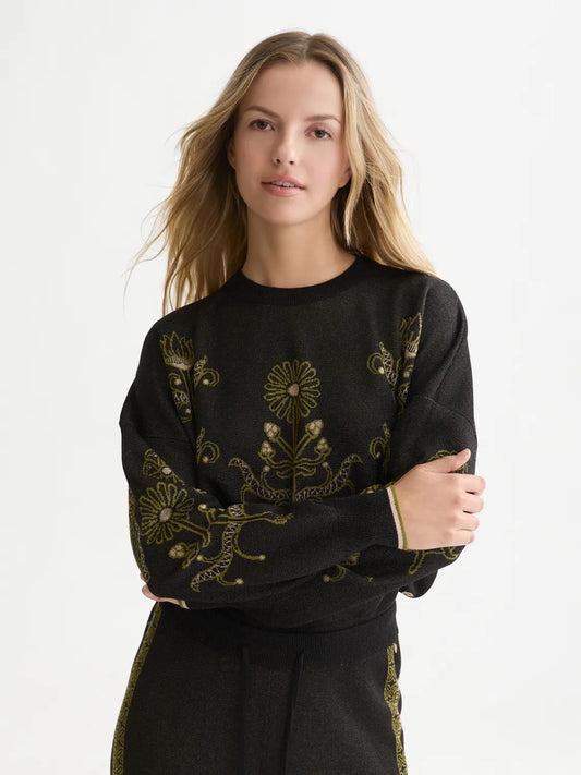 Jacquard Relaxed-Fit Pullover