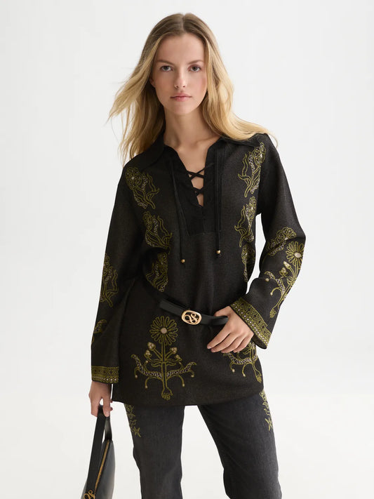 Jacquard Knitted Tunic