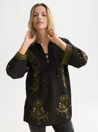 Jacquard Knitted Tunic