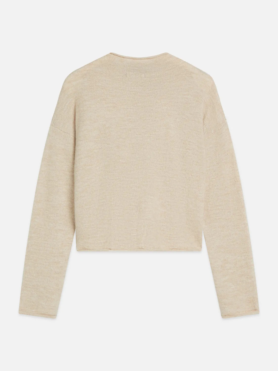 Fuzzy Funnel-Neck Cardigan