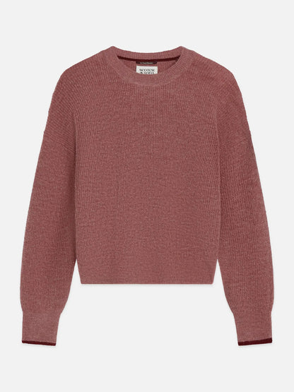 Fuzzy Crew-Neck Pullover