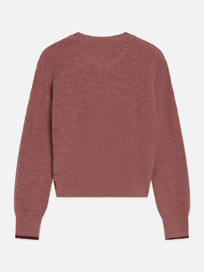 Fuzzy Crew-Neck Pullover