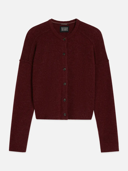 Fuzzy Relaxed-Fit Cardigan