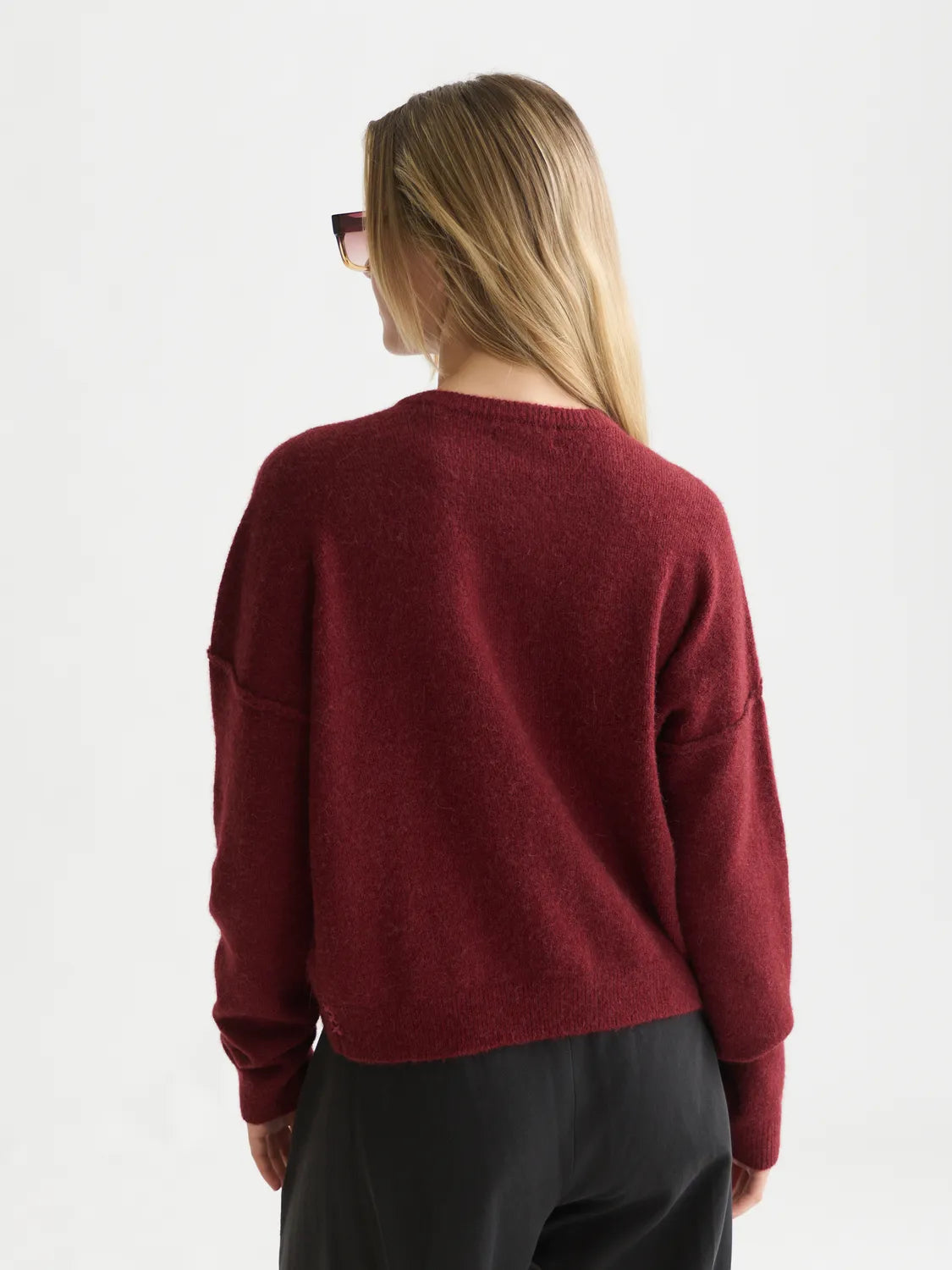 Fuzzy Relaxed-Fit Cardigan