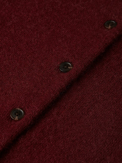 Fuzzy Relaxed-Fit Cardigan