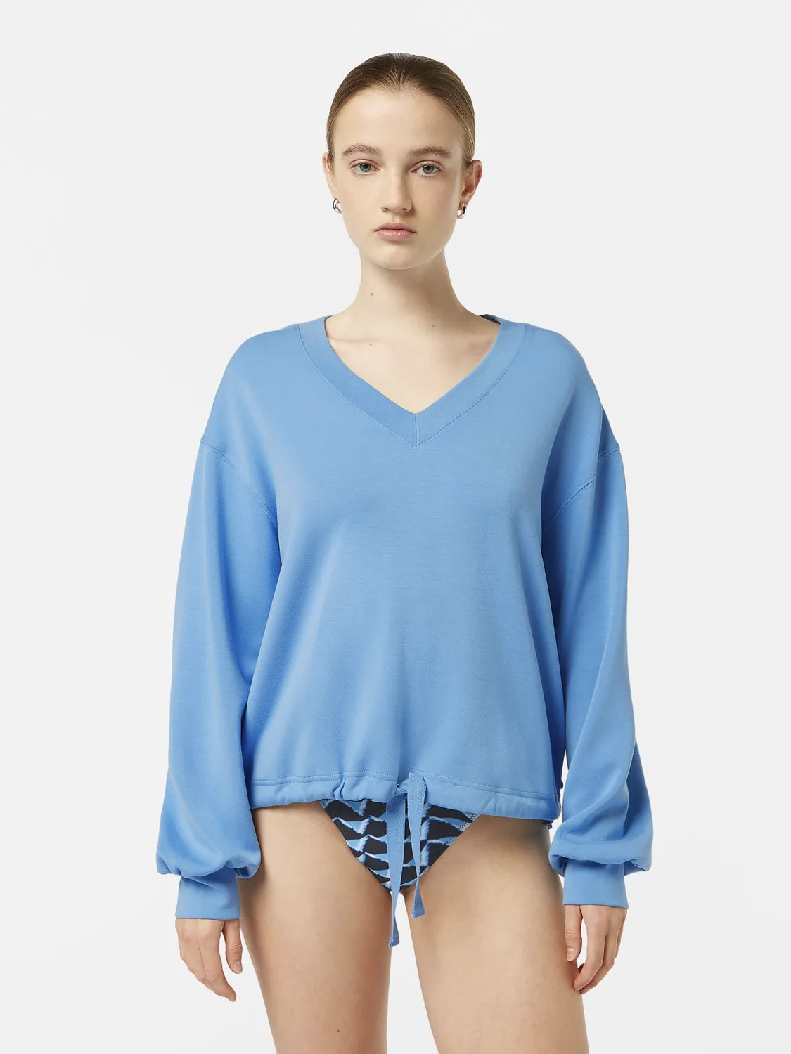 V-Neck Modal Sweatshirt