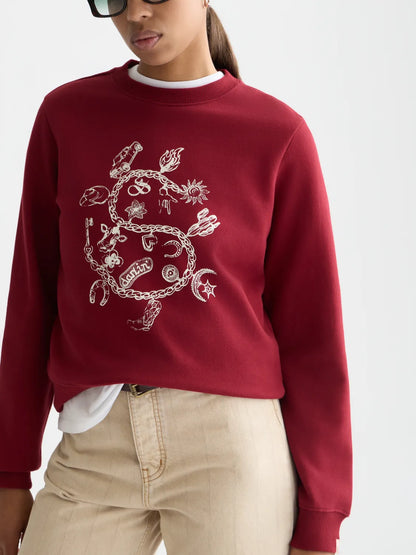 Chest Artwork Regular-Fit Sweatshirt