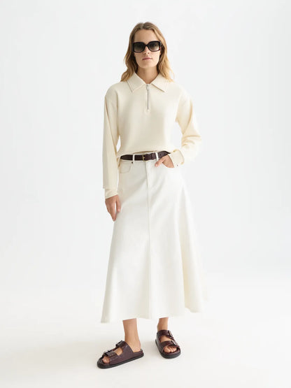 Zip Through Tencel Sweatshirt