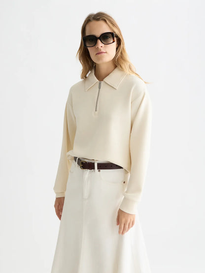 Zip Through Tencel Sweatshirt