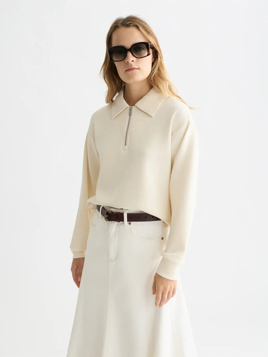 Zip Through Tencel Sweatshirt