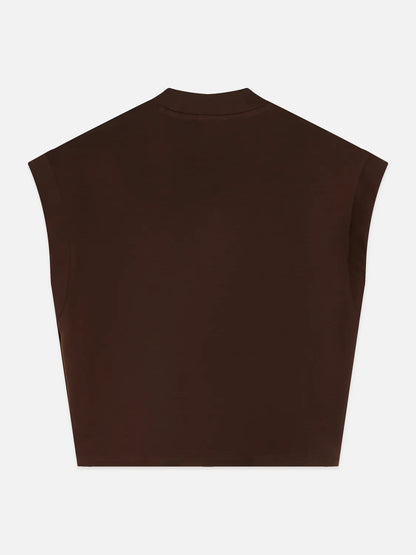 Tencel V-Neck Shortsleeved Sweatshirt