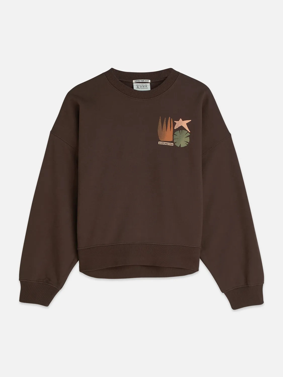 Front Back Artwork Oversized-Fit Sweatshirt