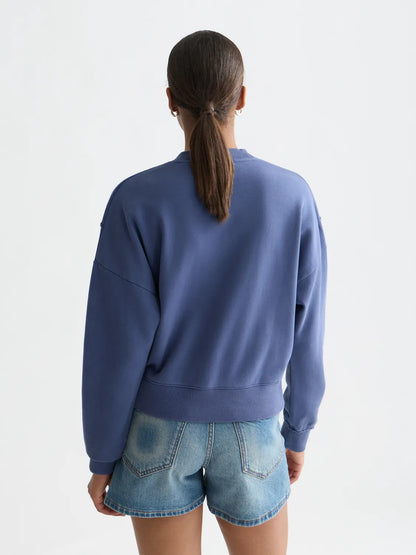 Studded Western Relaxed-Fit Sweatshirt