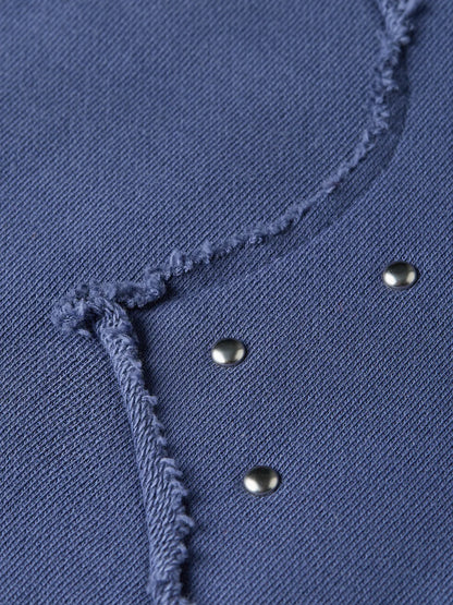 Studded Western Relaxed-Fit Sweatshirt