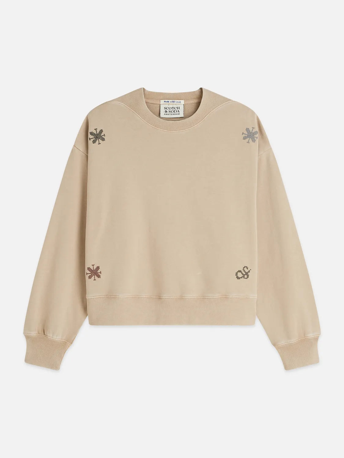 Washed Sweatshirt With Embroidery