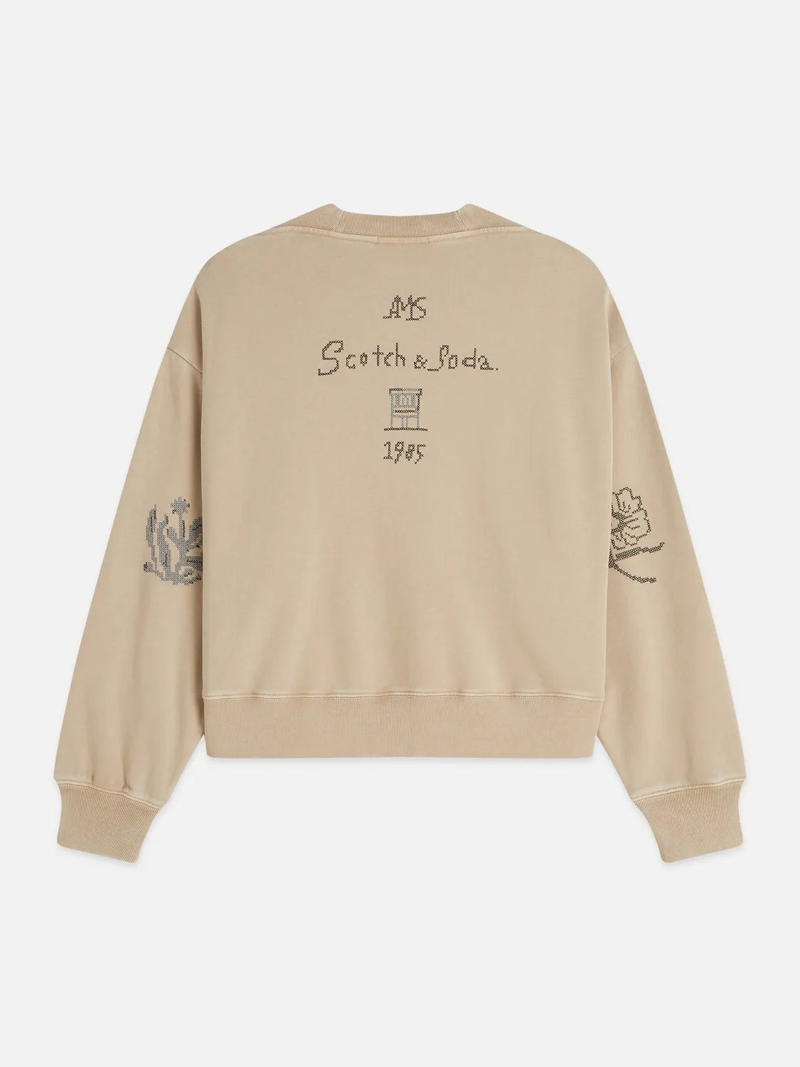 Washed Sweatshirt With Embroidery