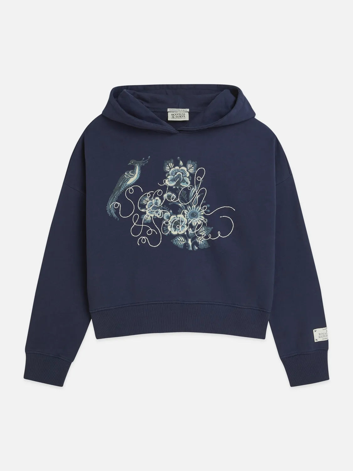 Scotch & Soda x Royal Delft Embroidered Relaxed Hoodie