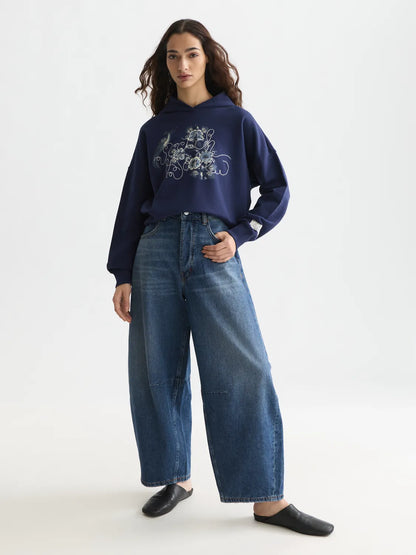 Scotch & Soda x Royal Delft Embroidered Relaxed Hoodie