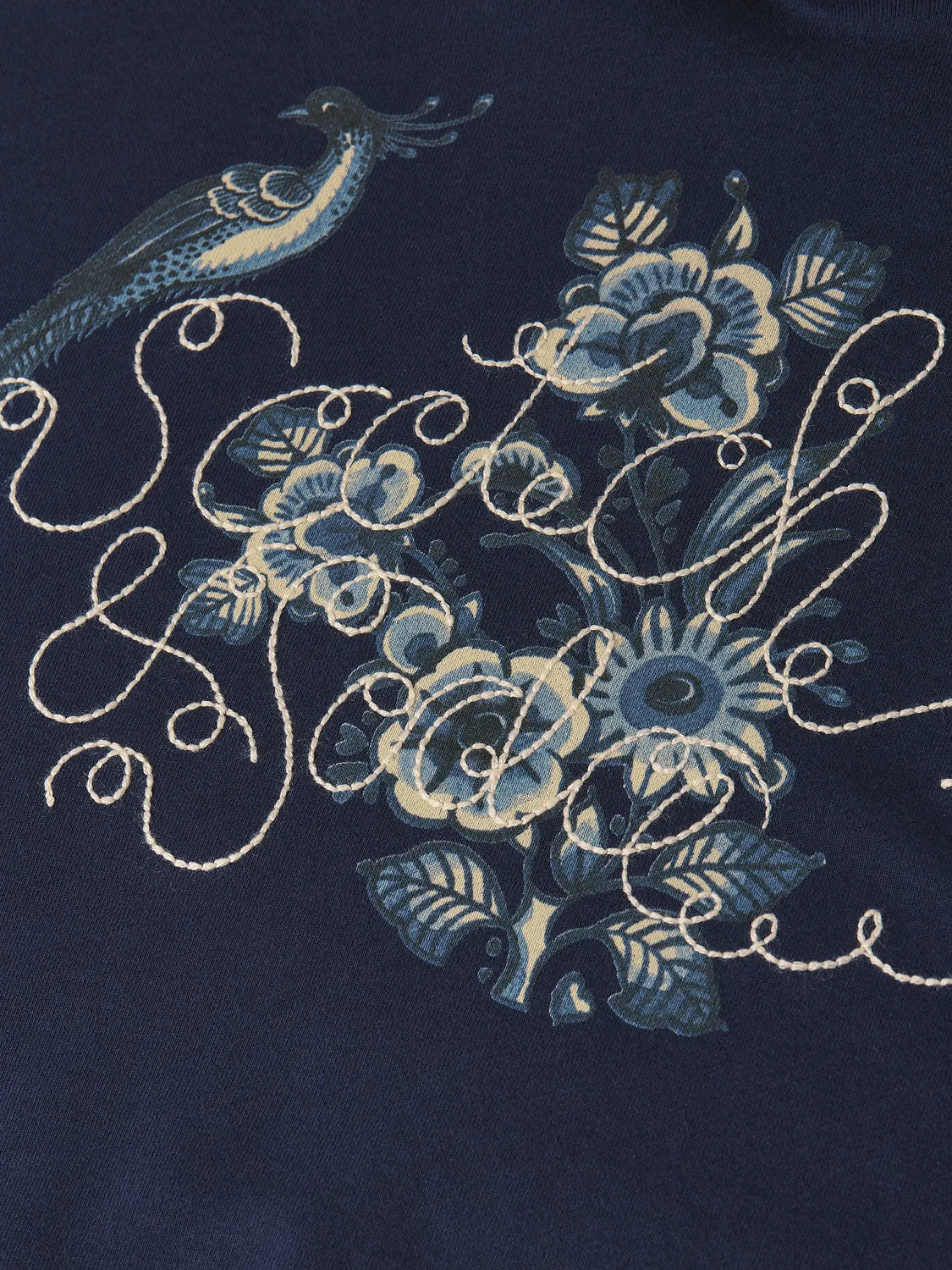 Scotch & Soda x Royal Delft Embroidered Relaxed Hoodie