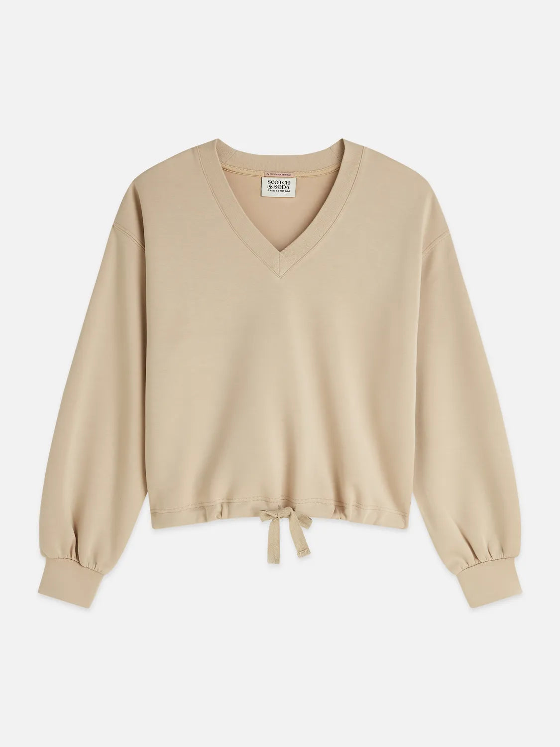Modal V-Neck Sweatshirt