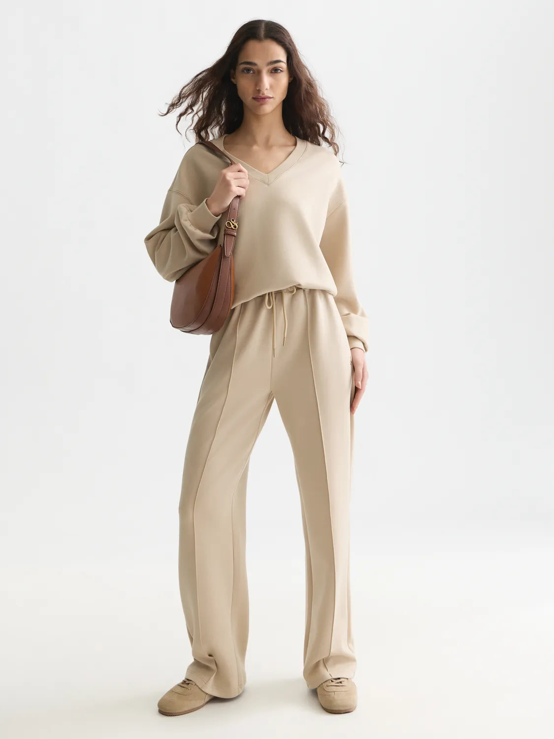 Modal V-Neck Sweatshirt