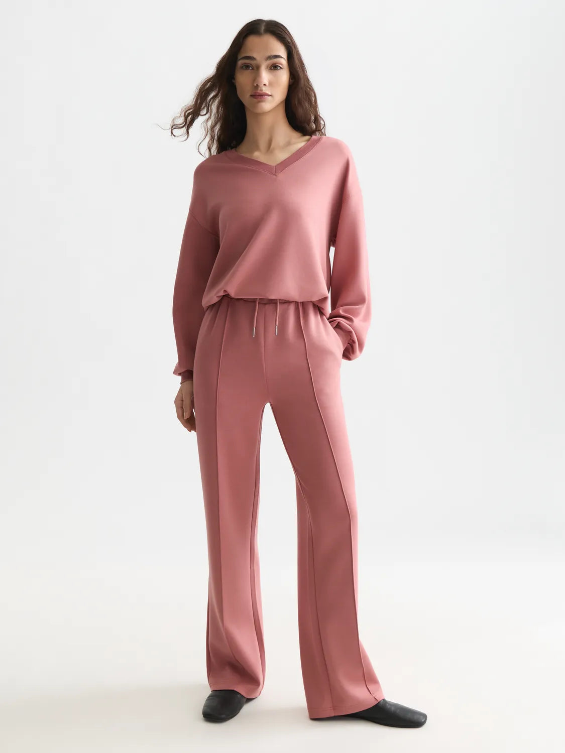 Modal V-Neck Sweatshirt