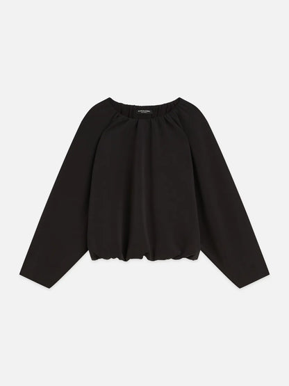 Gathered Tencel Sweatshirt
