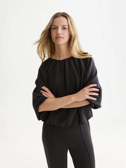 Gathered Tencel Sweatshirt