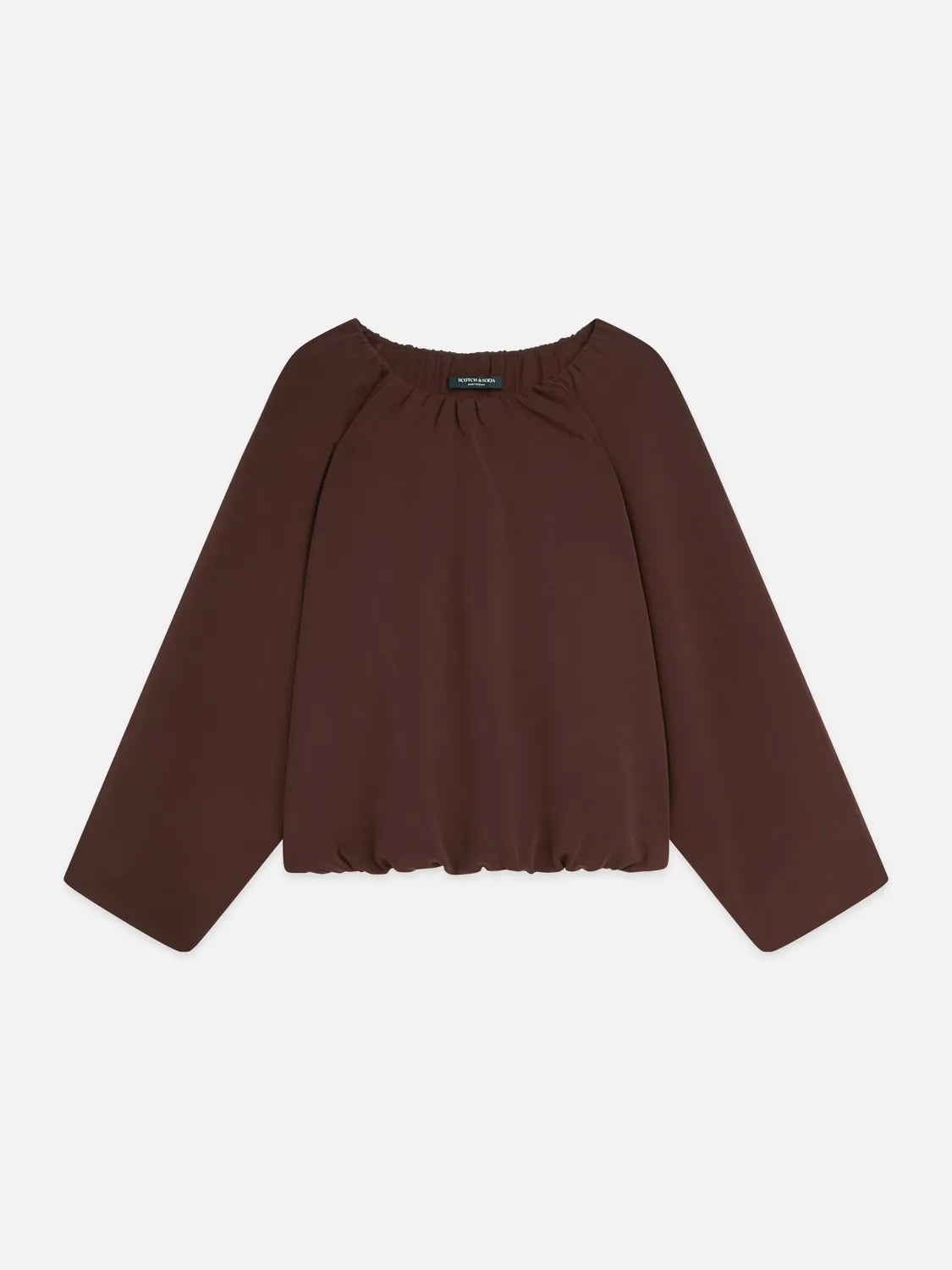 Gathered Tencel Sweatshirt