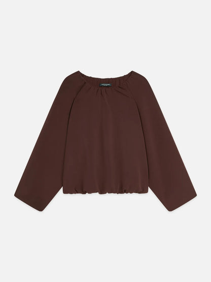 Gathered Tencel Sweatshirt