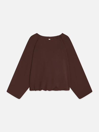 Gathered Tencel Sweatshirt
