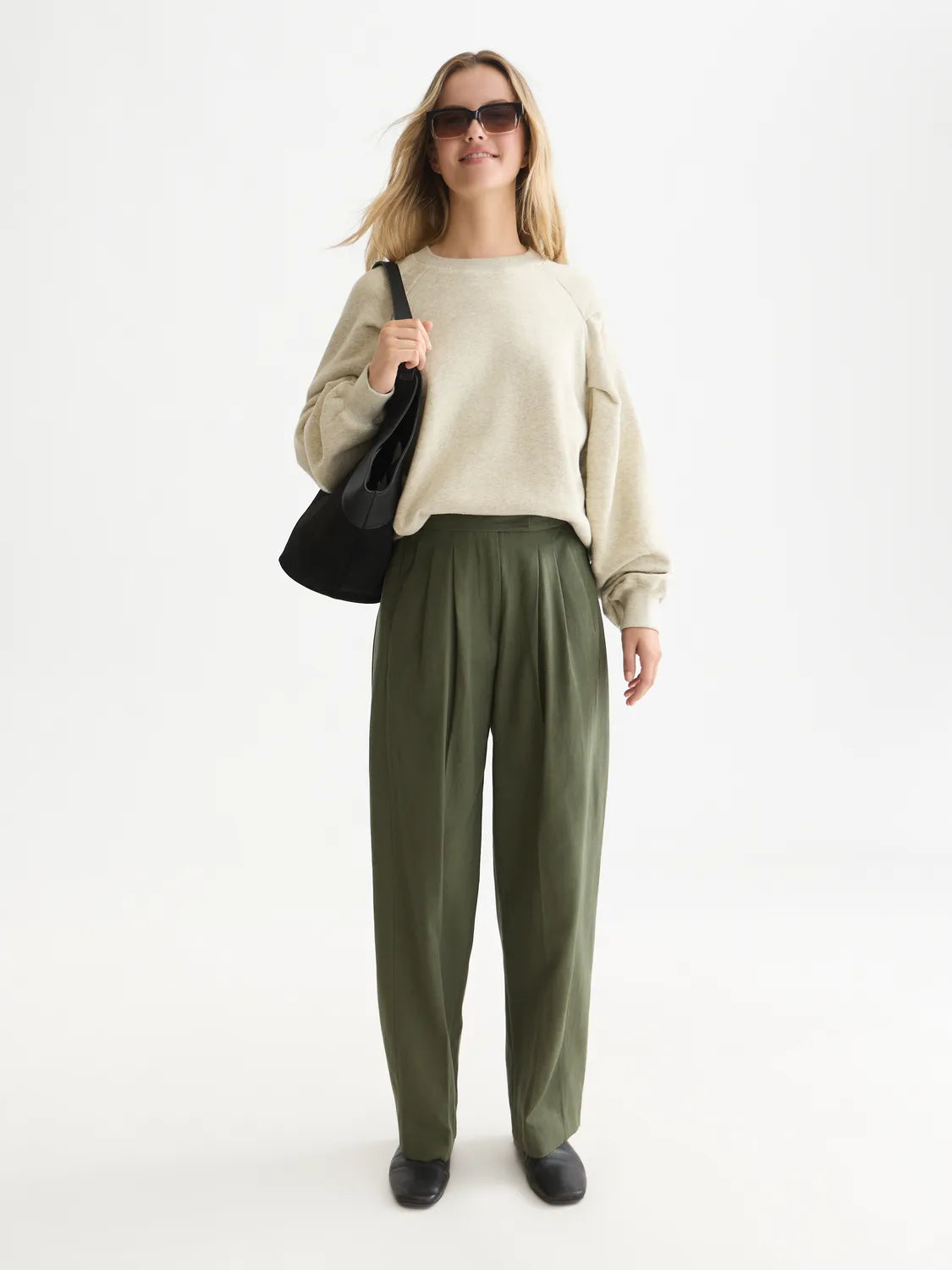 Pleated Sweatshirt